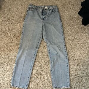light wash jeans, size 10